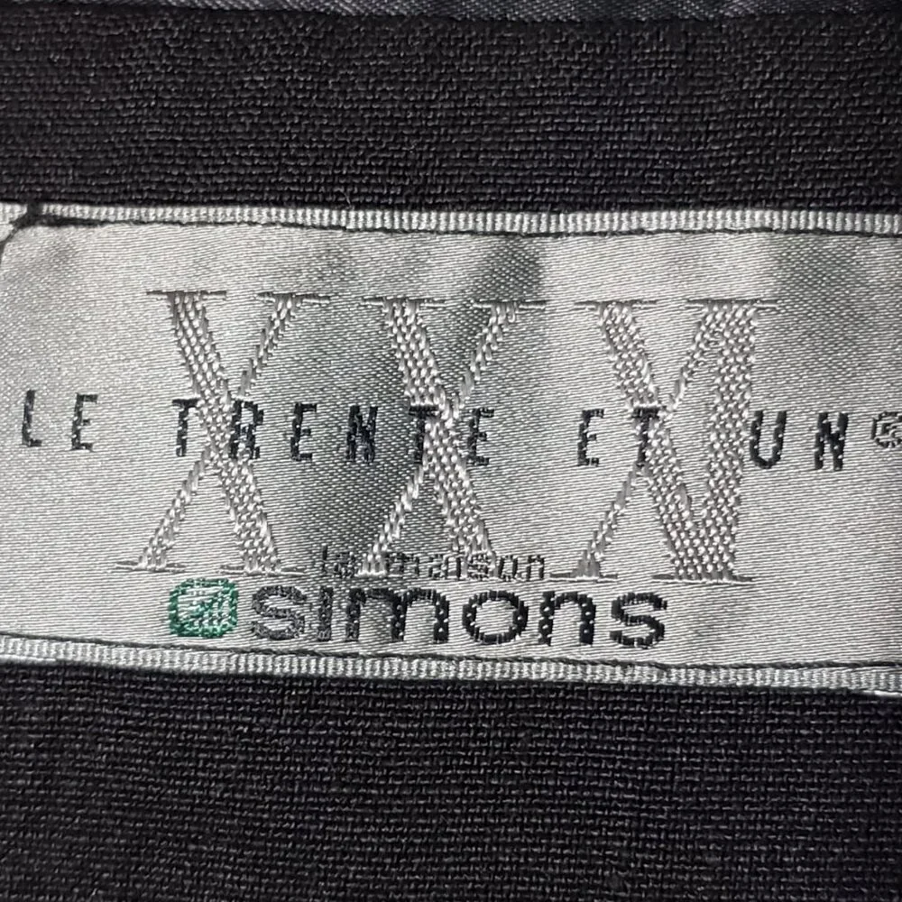 Le Trente Et Un Black Linen 3 Button Blazer Men's 40